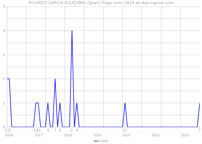 RICARDO GARCIA EGUIZABAL (Spain) Page visits 2024 