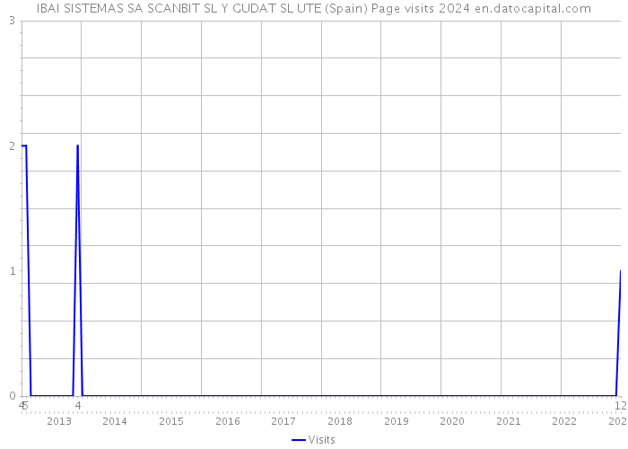 IBAI SISTEMAS SA SCANBIT SL Y GUDAT SL UTE (Spain) Page visits 2024 