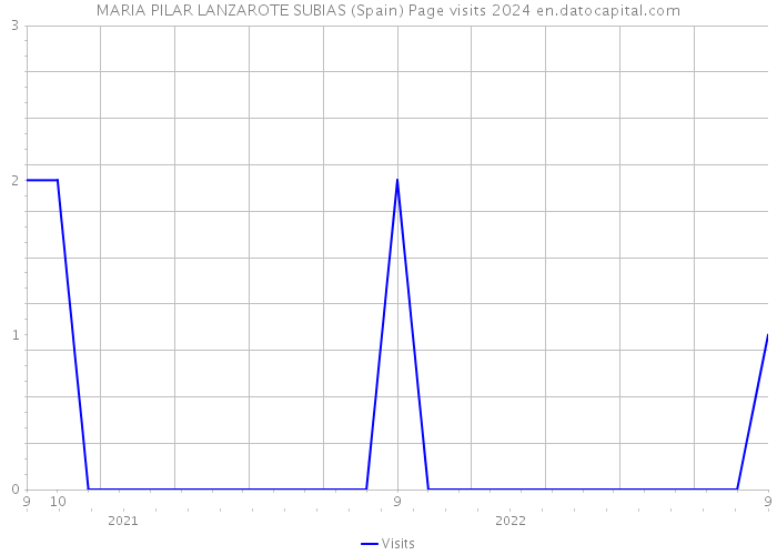 MARIA PILAR LANZAROTE SUBIAS (Spain) Page visits 2024 