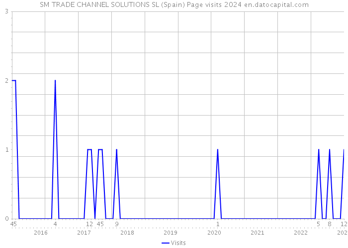 SM TRADE CHANNEL SOLUTIONS SL (Spain) Page visits 2024 