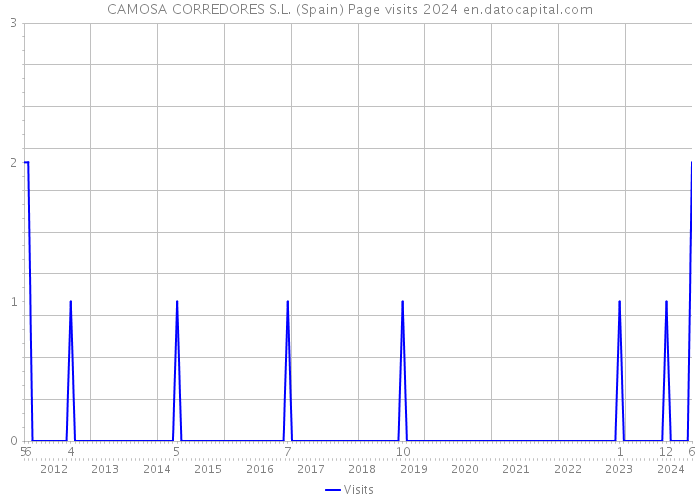 CAMOSA CORREDORES S.L. (Spain) Page visits 2024 