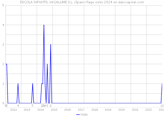 ESCOLA INFANTIL VAGALUME S.L. (Spain) Page visits 2024 