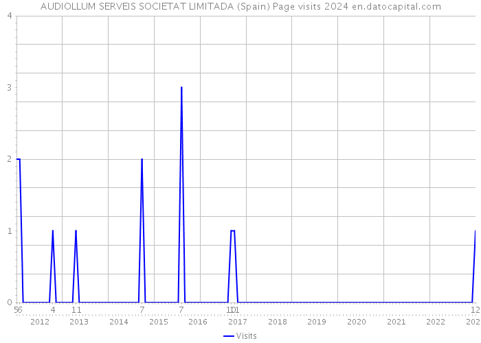 AUDIOLLUM SERVEIS SOCIETAT LIMITADA (Spain) Page visits 2024 
