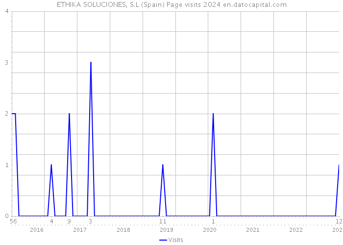 ETHIKA SOLUCIONES, S.L (Spain) Page visits 2024 