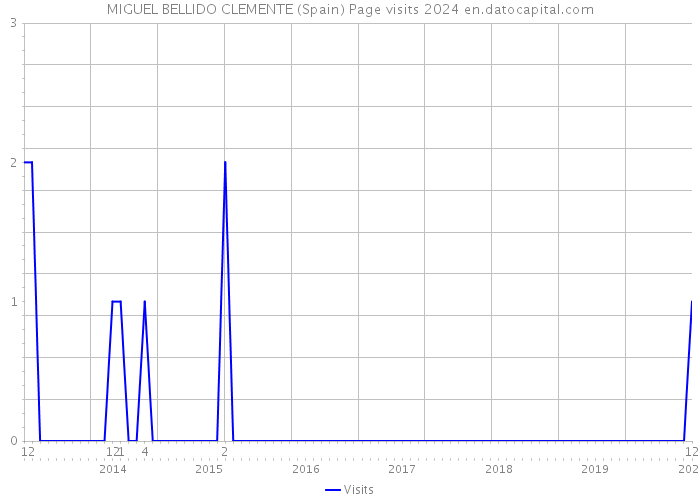 MIGUEL BELLIDO CLEMENTE (Spain) Page visits 2024 