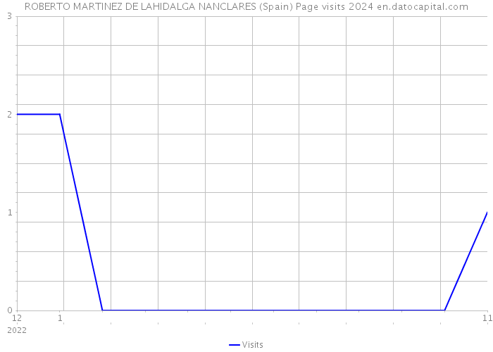 ROBERTO MARTINEZ DE LAHIDALGA NANCLARES (Spain) Page visits 2024 