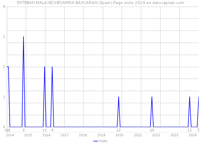 ESTEBAN MALAXECHEVARRIA BASCARAN (Spain) Page visits 2024 
