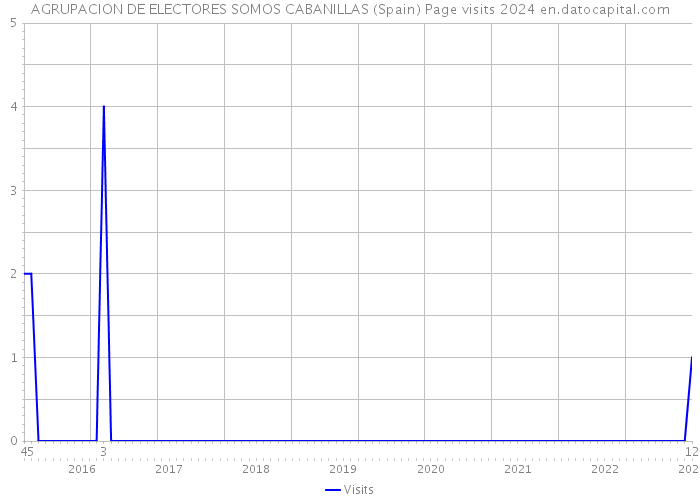 AGRUPACION DE ELECTORES SOMOS CABANILLAS (Spain) Page visits 2024 