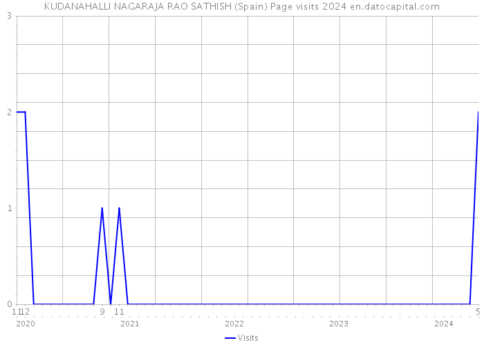 KUDANAHALLI NAGARAJA RAO SATHISH (Spain) Page visits 2024 