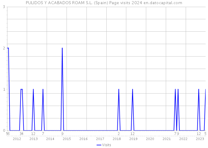 PULIDOS Y ACABADOS ROAM S.L. (Spain) Page visits 2024 