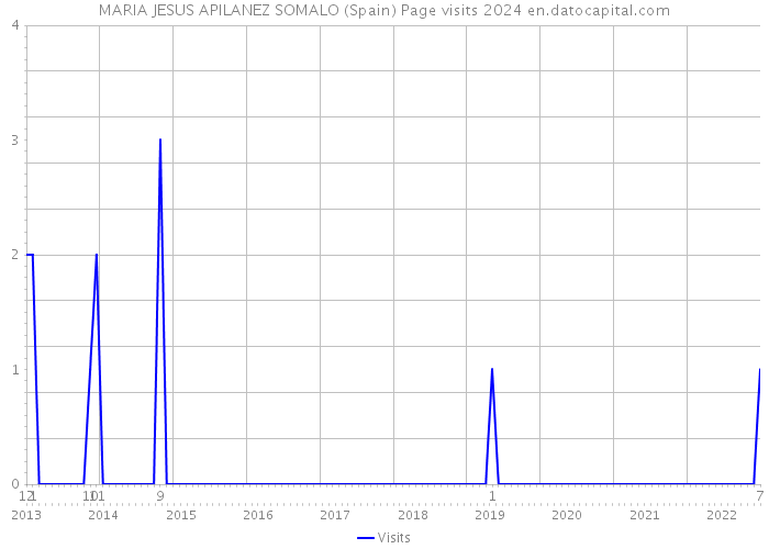 MARIA JESUS APILANEZ SOMALO (Spain) Page visits 2024 