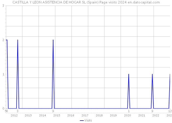 CASTILLA Y LEON ASISTENCIA DE HOGAR SL (Spain) Page visits 2024 