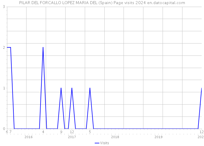 PILAR DEL FORCALLO LOPEZ MARIA DEL (Spain) Page visits 2024 