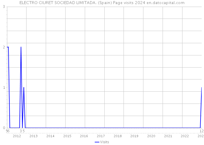 ELECTRO CIURET SOCIEDAD LIMITADA. (Spain) Page visits 2024 