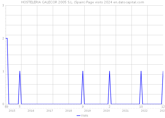 HOSTELERIA GALECOR 2005 S.L. (Spain) Page visits 2024 
