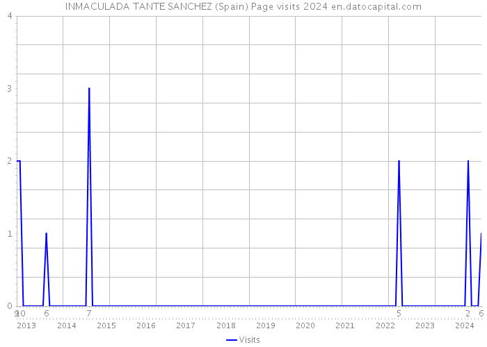 INMACULADA TANTE SANCHEZ (Spain) Page visits 2024 