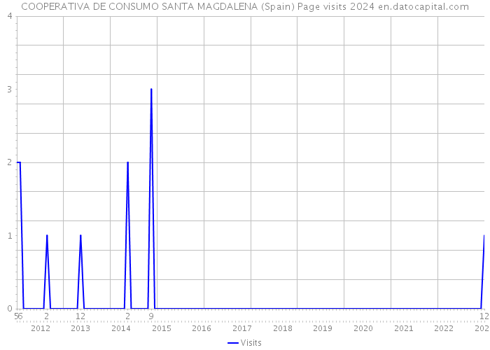 COOPERATIVA DE CONSUMO SANTA MAGDALENA (Spain) Page visits 2024 