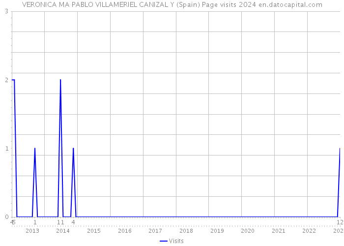 VERONICA MA PABLO VILLAMERIEL CANIZAL Y (Spain) Page visits 2024 