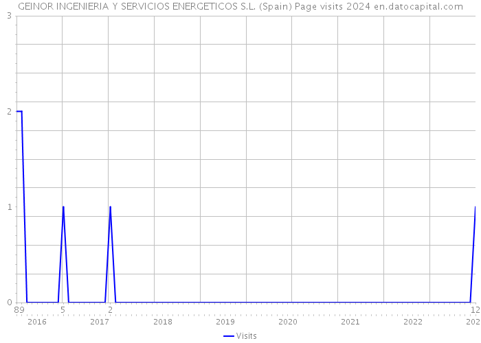 GEINOR INGENIERIA Y SERVICIOS ENERGETICOS S.L. (Spain) Page visits 2024 