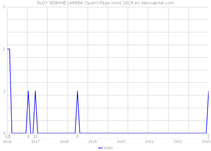 ELOY SEIBANE LARREA (Spain) Page visits 2024 