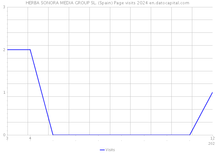 HERBA SONORA MEDIA GROUP SL. (Spain) Page visits 2024 
