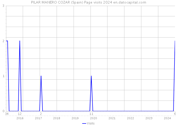PILAR MANERO COZAR (Spain) Page visits 2024 