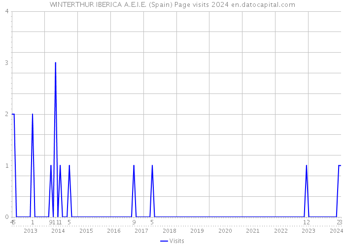 WINTERTHUR IBERICA A.E.I.E. (Spain) Page visits 2024 
