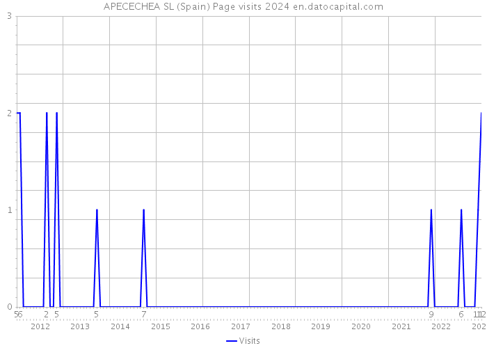 APECECHEA SL (Spain) Page visits 2024 