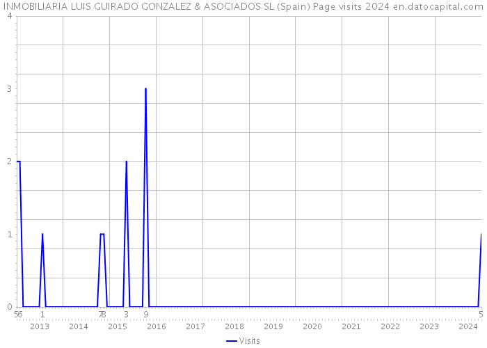 INMOBILIARIA LUIS GUIRADO GONZALEZ & ASOCIADOS SL (Spain) Page visits 2024 