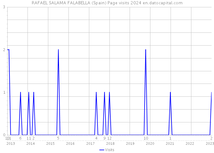 RAFAEL SALAMA FALABELLA (Spain) Page visits 2024 