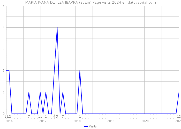 MARIA IVANA DEHESA IBARRA (Spain) Page visits 2024 
