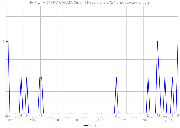 JAIME TAGARRO GARCIA (Spain) Page visits 2024 