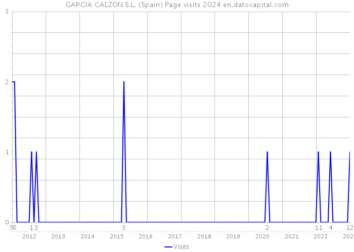 GARCIA CALZON S.L. (Spain) Page visits 2024 