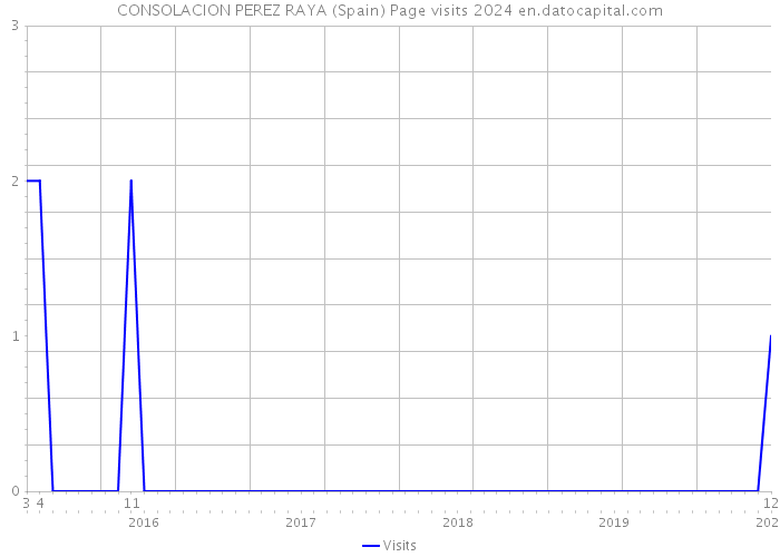 CONSOLACION PEREZ RAYA (Spain) Page visits 2024 