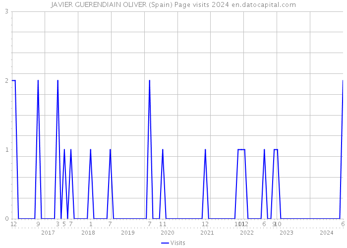 JAVIER GUERENDIAIN OLIVER (Spain) Page visits 2024 