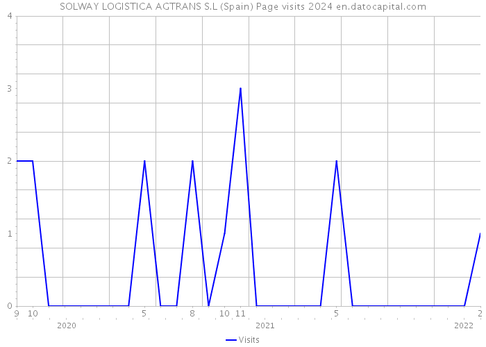 SOLWAY LOGISTICA AGTRANS S.L (Spain) Page visits 2024 
