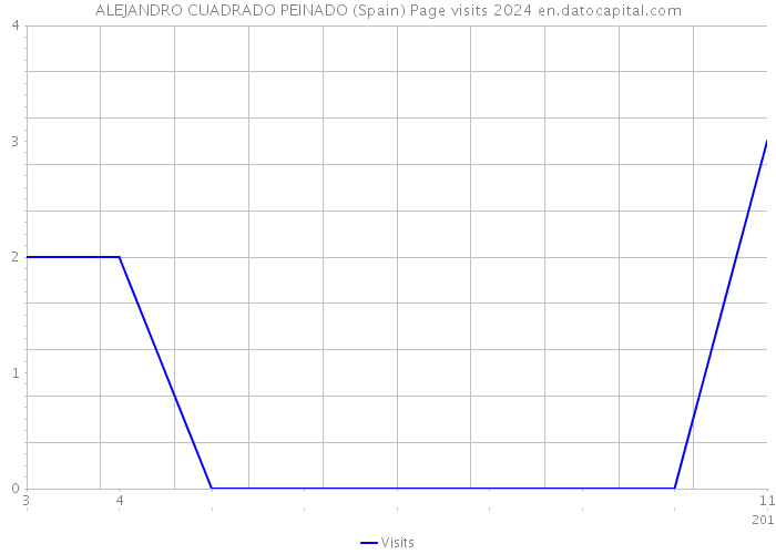 ALEJANDRO CUADRADO PEINADO (Spain) Page visits 2024 