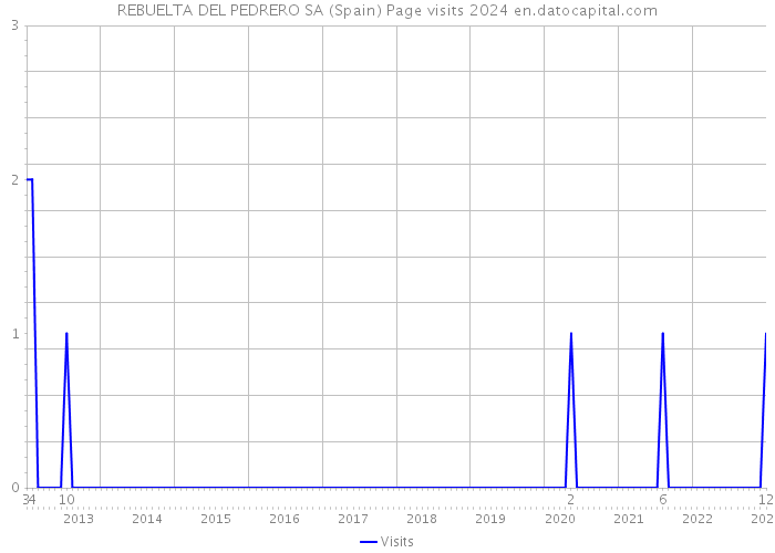 REBUELTA DEL PEDRERO SA (Spain) Page visits 2024 