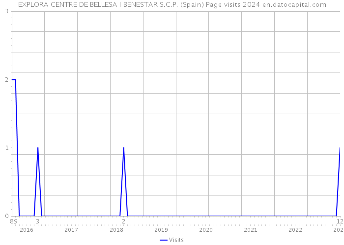 EXPLORA CENTRE DE BELLESA I BENESTAR S.C.P. (Spain) Page visits 2024 