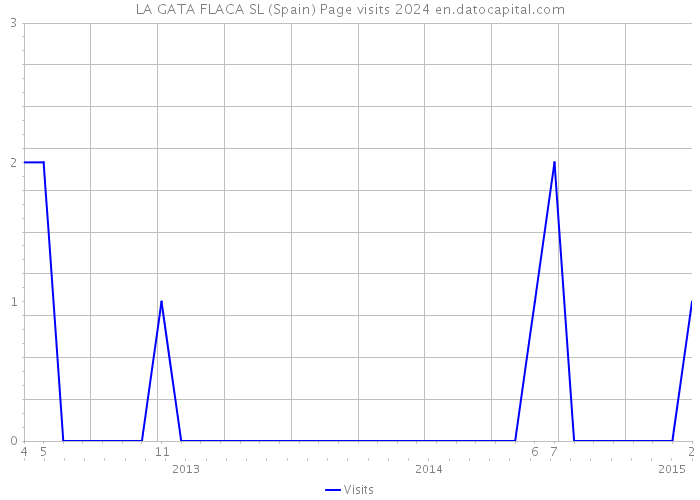 LA GATA FLACA SL (Spain) Page visits 2024 