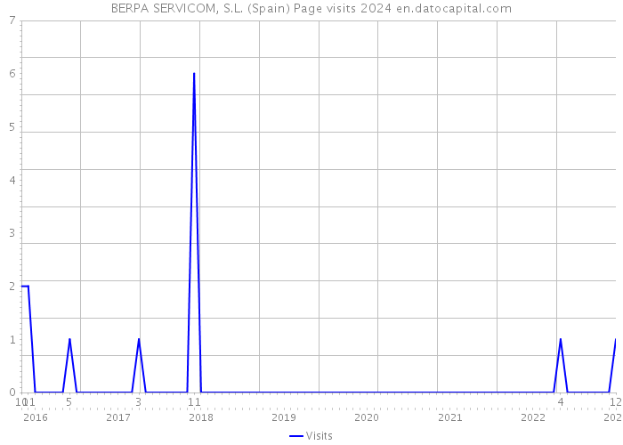 BERPA SERVICOM, S.L. (Spain) Page visits 2024 