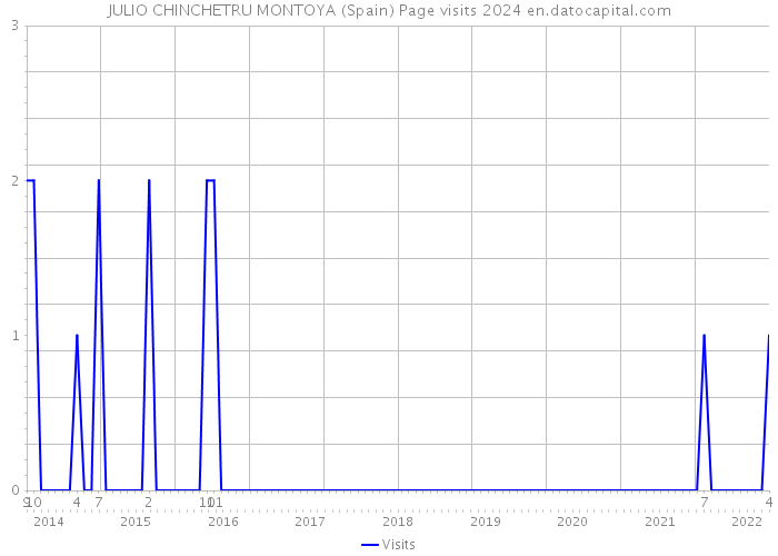 JULIO CHINCHETRU MONTOYA (Spain) Page visits 2024 