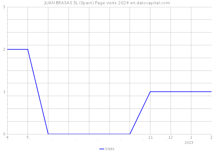 JUAN BRASAS SL (Spain) Page visits 2024 