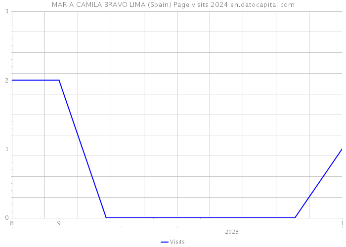 MARIA CAMILA BRAVO LIMA (Spain) Page visits 2024 