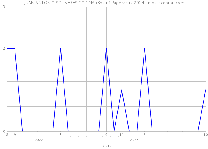 JUAN ANTONIO SOLIVERES CODINA (Spain) Page visits 2024 