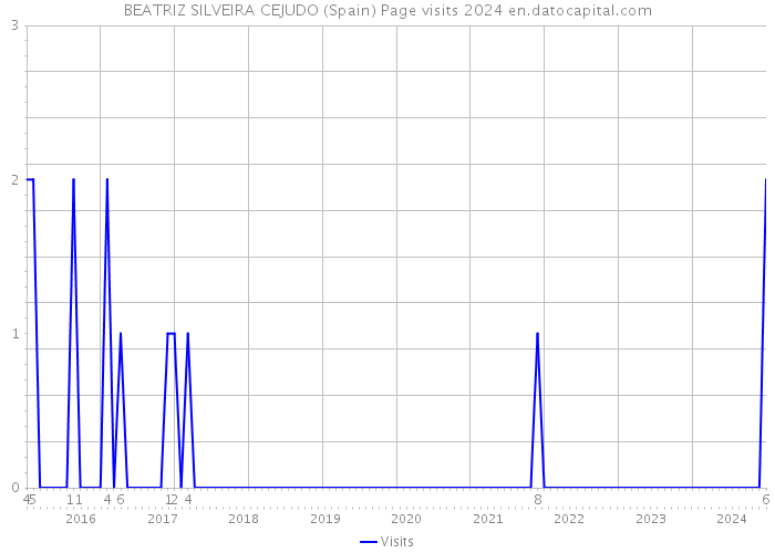 BEATRIZ SILVEIRA CEJUDO (Spain) Page visits 2024 