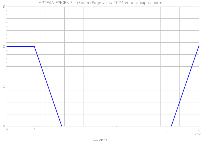 APTEKA EPIGEN S.L (Spain) Page visits 2024 
