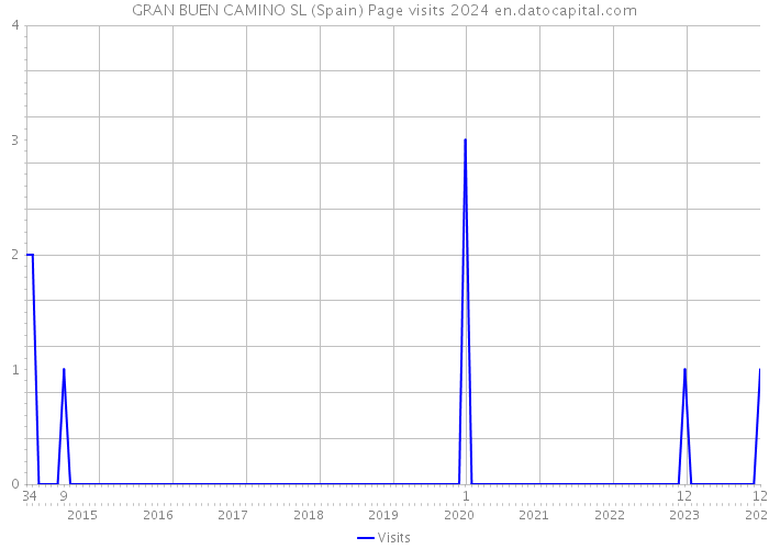 GRAN BUEN CAMINO SL (Spain) Page visits 2024 