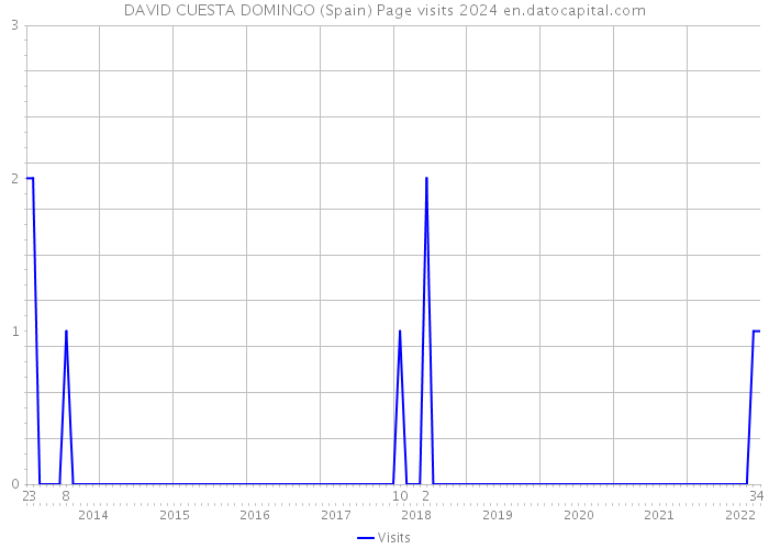 DAVID CUESTA DOMINGO (Spain) Page visits 2024 