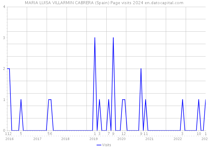 MARIA LUISA VILLARMIN CABRERA (Spain) Page visits 2024 